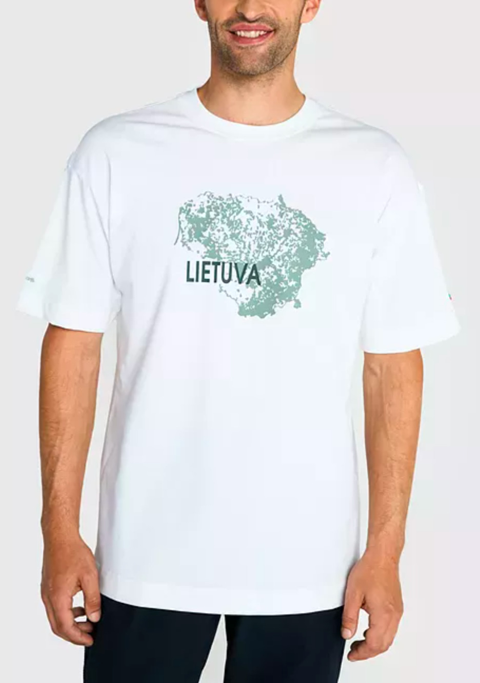 Audimas White Lietuva TShirt Small